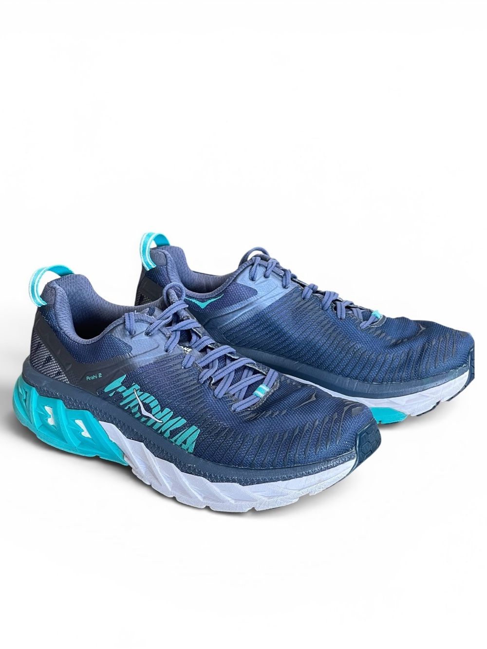 Hoka Arahi 2 Navy & Teal Running Shoes Sneakers Women’s Size 8